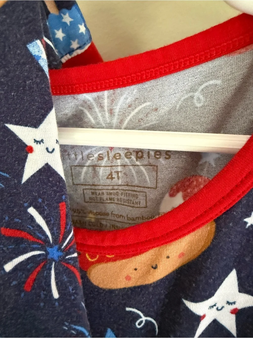 Little Sleepies 4t Short Set Fireworks Print